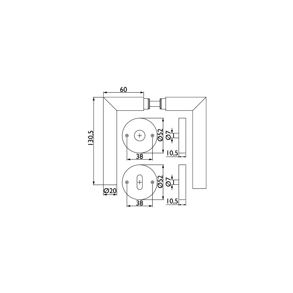 Handle set model Basic 02