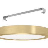 Eglo surface-mounted light FUEVA 5, 210 mm / brushed brass, round
