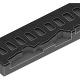8000 A Zyklop Knarre 1/4" Set 1 9720 / 37-teilig / mit Schaumstoffeinlage