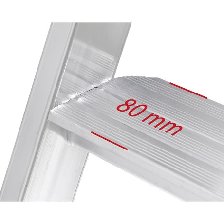 ALU-PRO Stufenstehleiter mit Plattform 70026