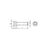 Viti a testa cilindrica con esagono incassato ISO4762/DIN912 8.8 zincate VG