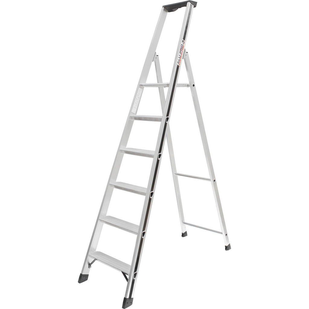 ALU-PRO Stufenstehleiter mit Plattform 70026