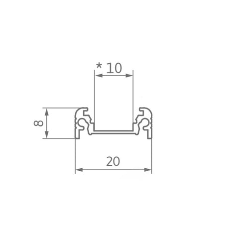 Profile set for LED strips PROF-TOP