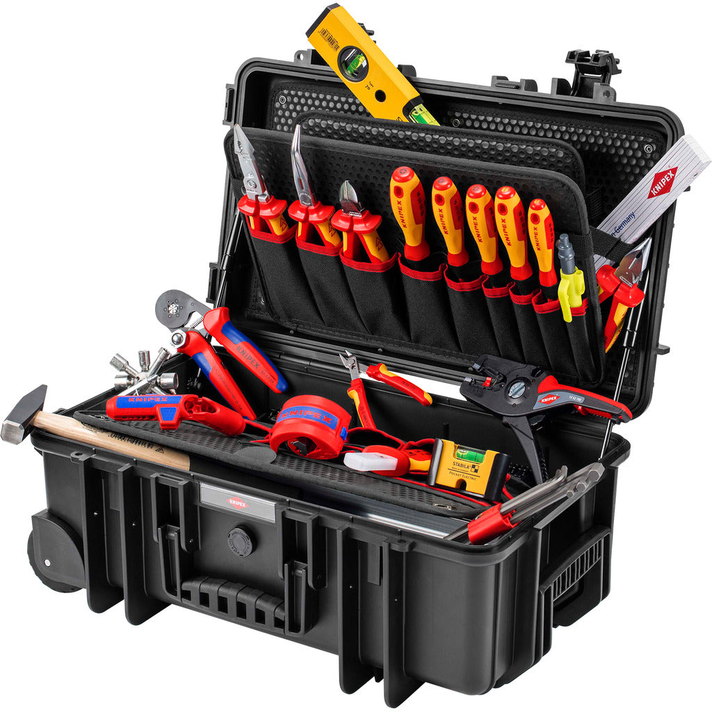 Valigetta portautensili Knipex "Robust26 Move" elettrica / 22 pezzi