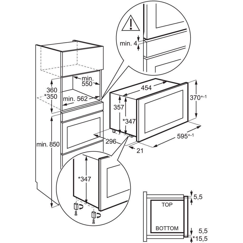 Einbau-Mikrowelle 6000 MS1700B