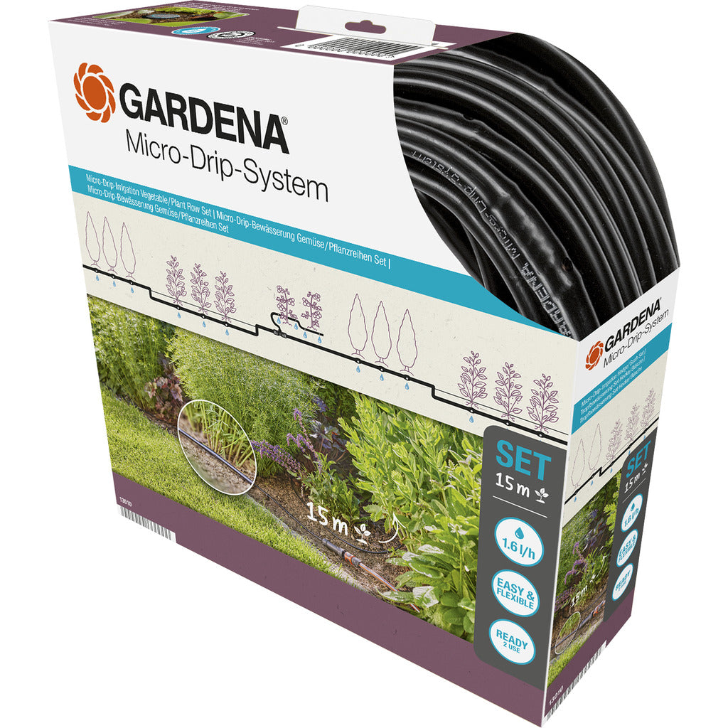 Irrigazione a goccia Gardena / set / ortaggi / filari di piante