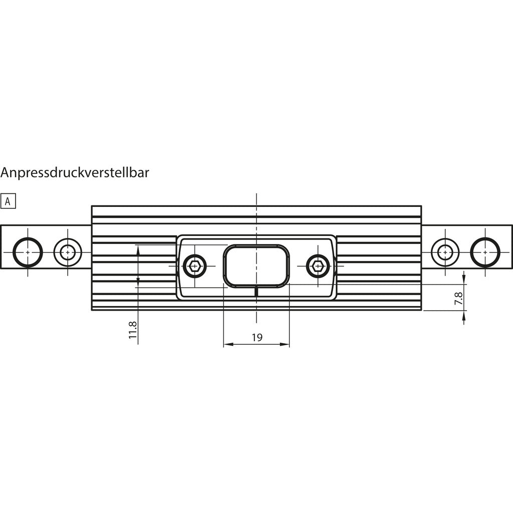 Deckelbrücke 100 verstellbar