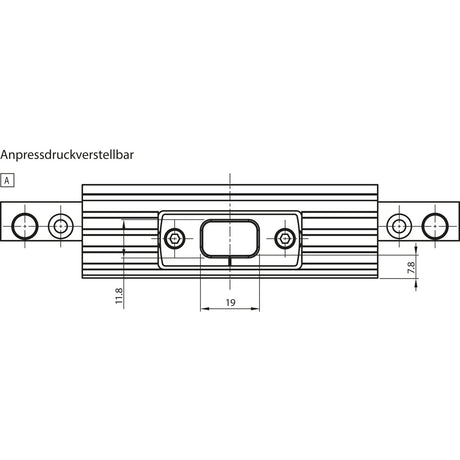 Deckelbrücke 100 verstellbar