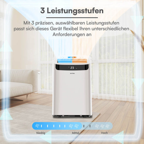 BE COOL Klimagerät 14.000 BTU mit Heizfunktion und WIFI