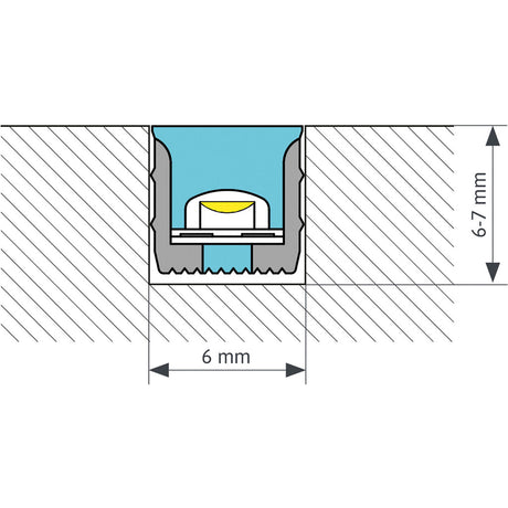 FLEXLINE 66 mit MONO LED-Band 8W