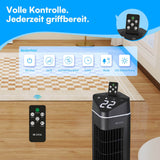BE COOL Turmventilator mit Fernbedienung