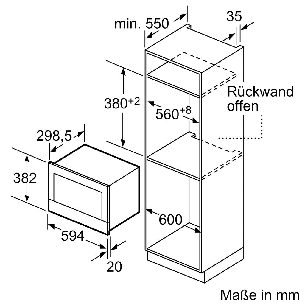 Einbau-Mikrowellengerät BFL7221B1