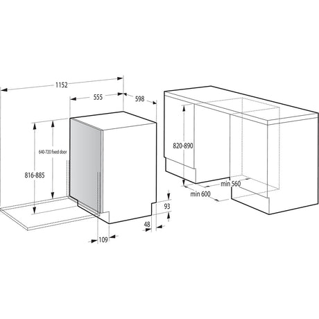 Lavastoviglie a incasso totale G400 GV642E90 / ARTICOLO DA ESPOSIZIONE