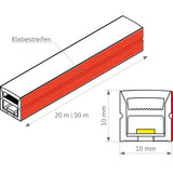 FLEXLINE 1010 mit MONO LED-Band 12W