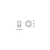 DIN934 ISO 4032 hexagon nut 8 galvanized