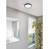Eglo LED ceiling light Fueva 5 / black, round