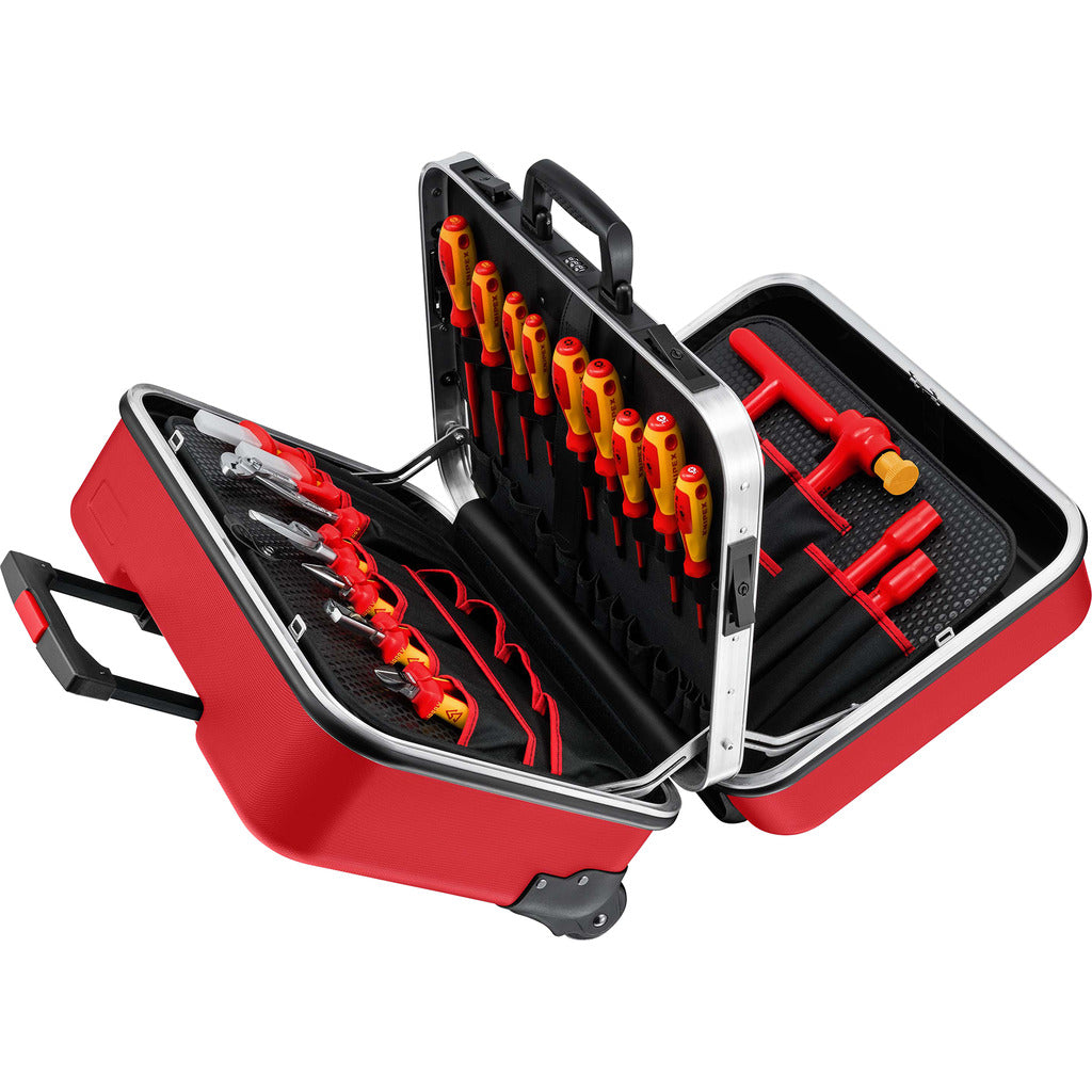 Valigetta portautensili Knipex "BIG Twin Move RED" Competenza elettrica / 42 pezzi