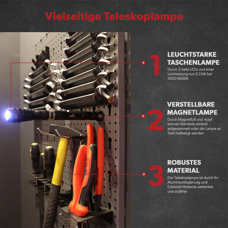 Siwitec Teleskop LED Taschenlampe