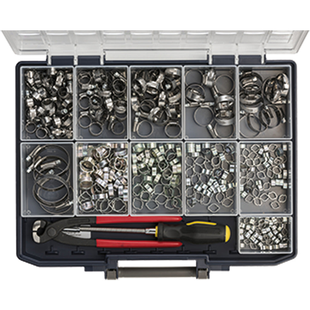Assortment box hose clamps