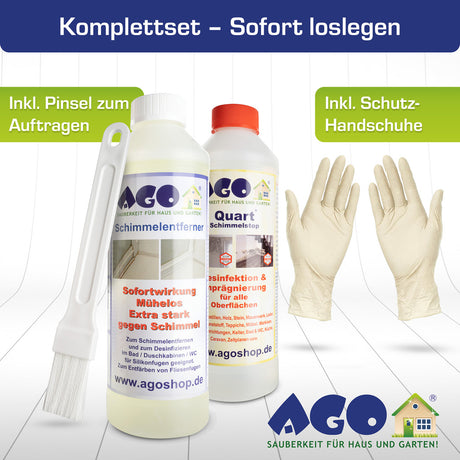 AGO Schimmelentferner-Set / 3-tlg.