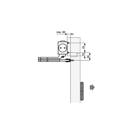 Door closer TS 83 BC/ÖD