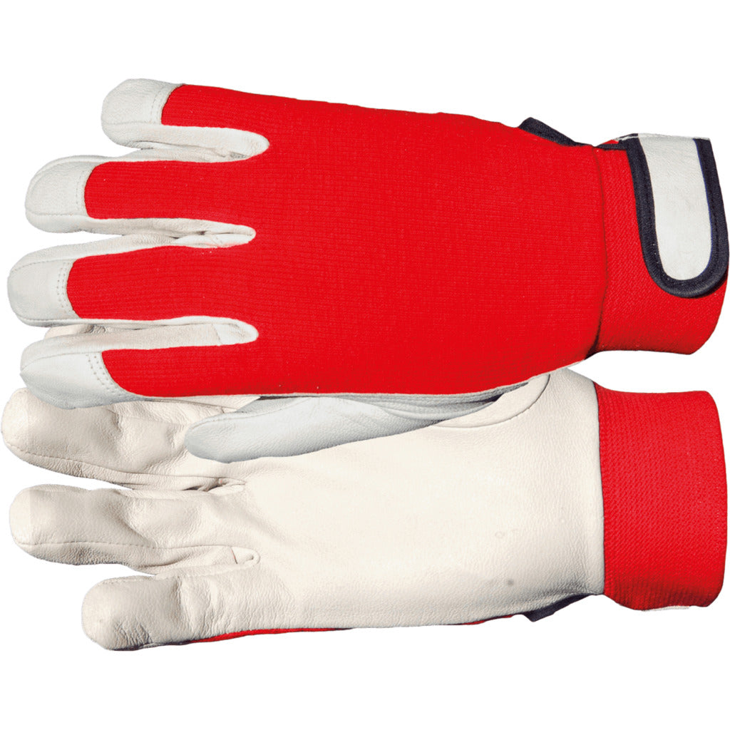 Leather glove Driver Red Star