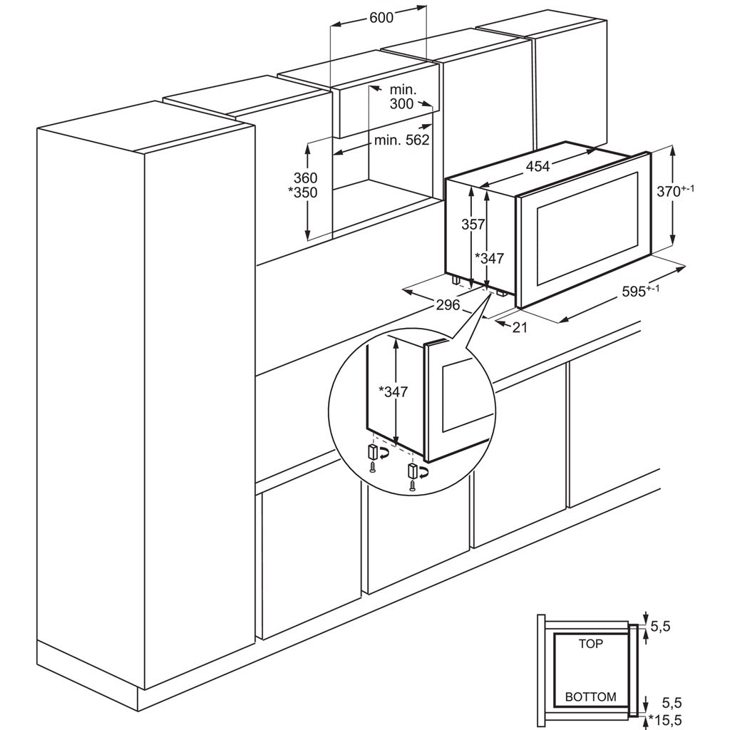 Einbau-Mikrowelle 6000 MS1700B