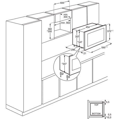 Einbau-Mikrowelle 6000 MS1700B