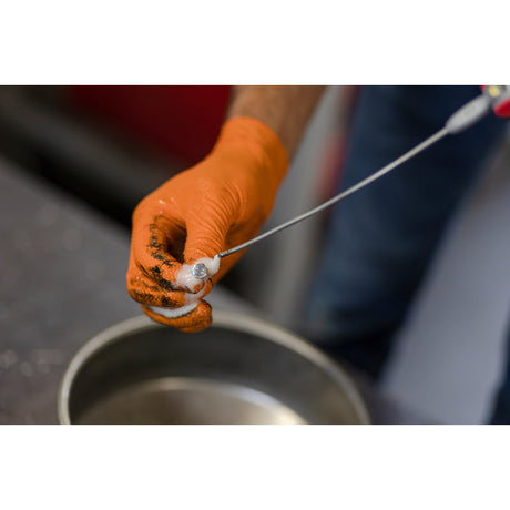 Guanti monouso in nitrile X-Grip arancioni