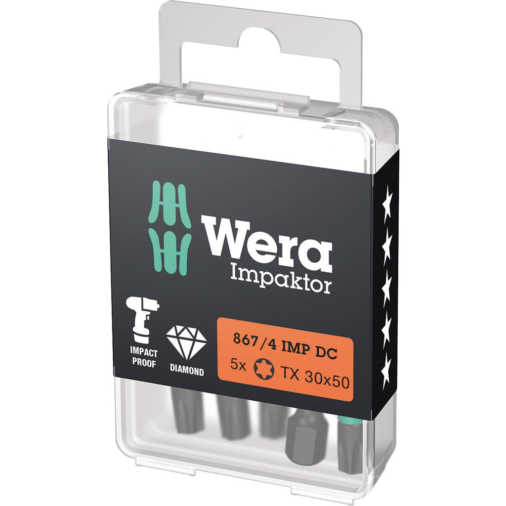 Punte per avvitatori fai da te 867/4 IMP DC TORX®
