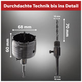 Siwitec SDS Plus Hartmetall Bohrkrone 68 mm