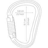 Aluminum carabiner HMS WILLIAM TRIACT-LOOK