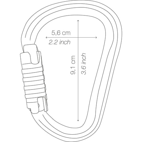 Aluminium-Karabiner HMS WILLIAM SCREW-LOOK