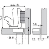 CLIP top hinge 170°