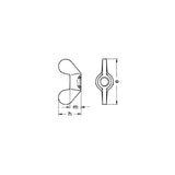DIN315 wing nuts galvanized