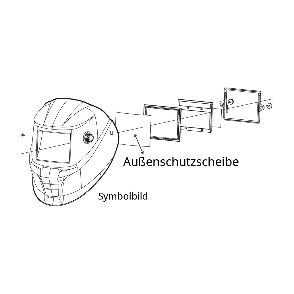 ESAB Außenschutzscheiben für Schweißerschutzhelme
