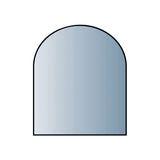 Glasbodenplatte halbrund