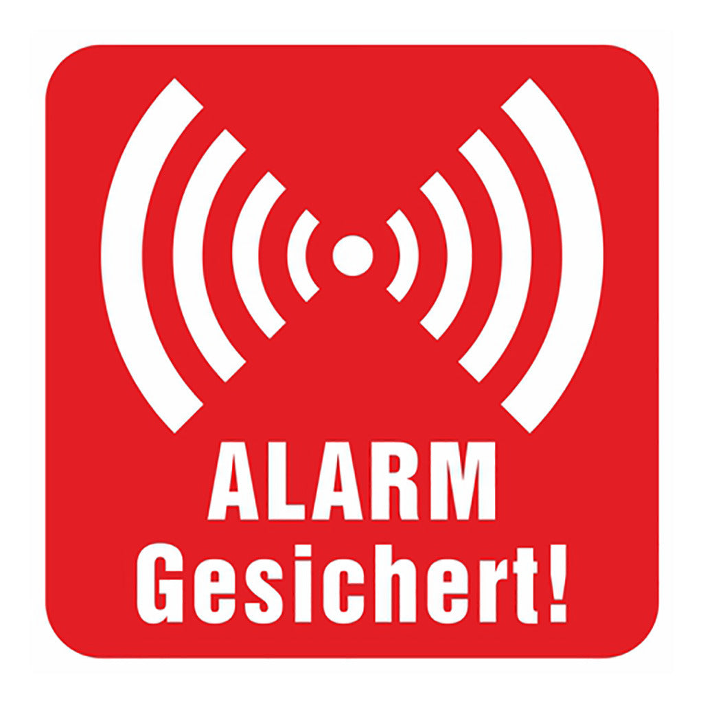 Aufkleber - ALARM Gesichert!