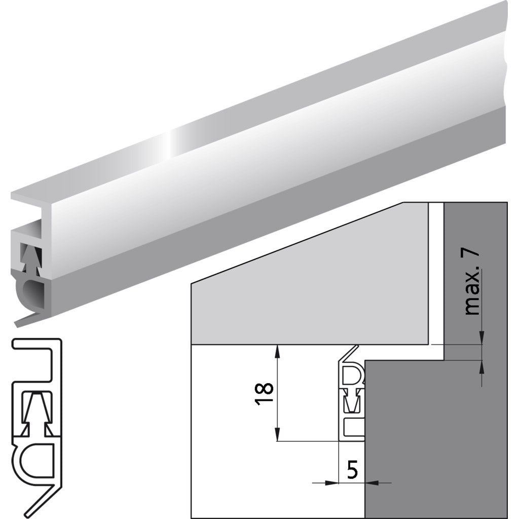 Sealing rail PTS-AR