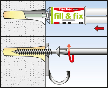 Flüssigdübel fill &amp; fix