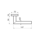 Door handle set model Tasmania (ER 31Q)