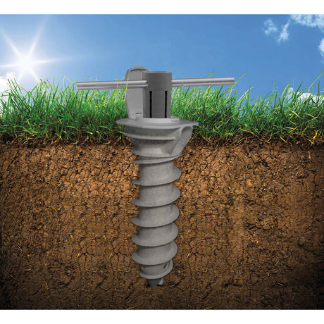 Screw-in ground sleeve