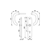 Set maniglia porta modello Marsiglia
