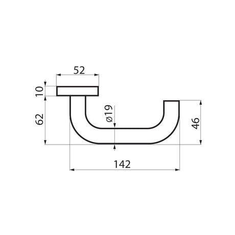 Door handle set model Crete (ER 27)