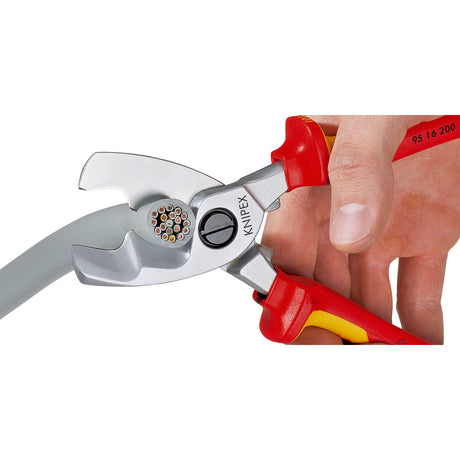 Knipex VDE Kabelschere mit Doppelschneide