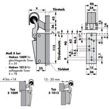 Ammortizzatore universale per porta Z