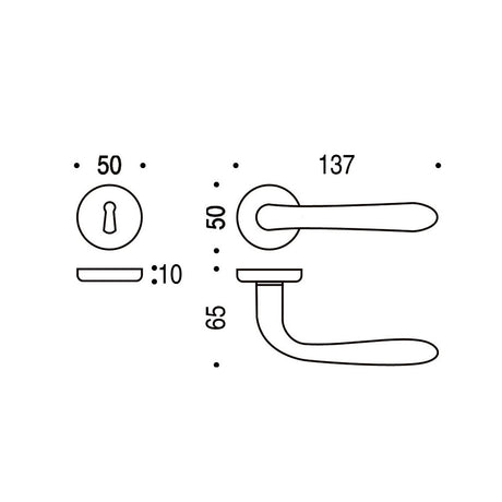 Door handle set model Robot
