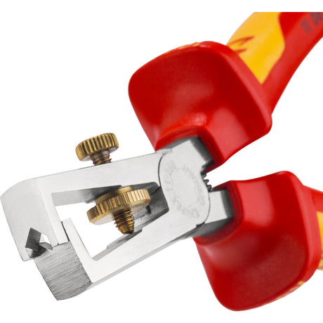 Pinza spelafili Knipex VDE con molla di apertura, universale