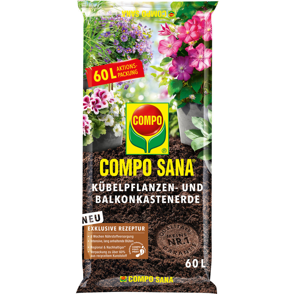 Compo SANA® Terriccio per piante in vaso e da balcone
