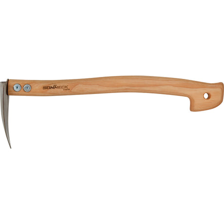 Raised bed hoe / with hardwood handle